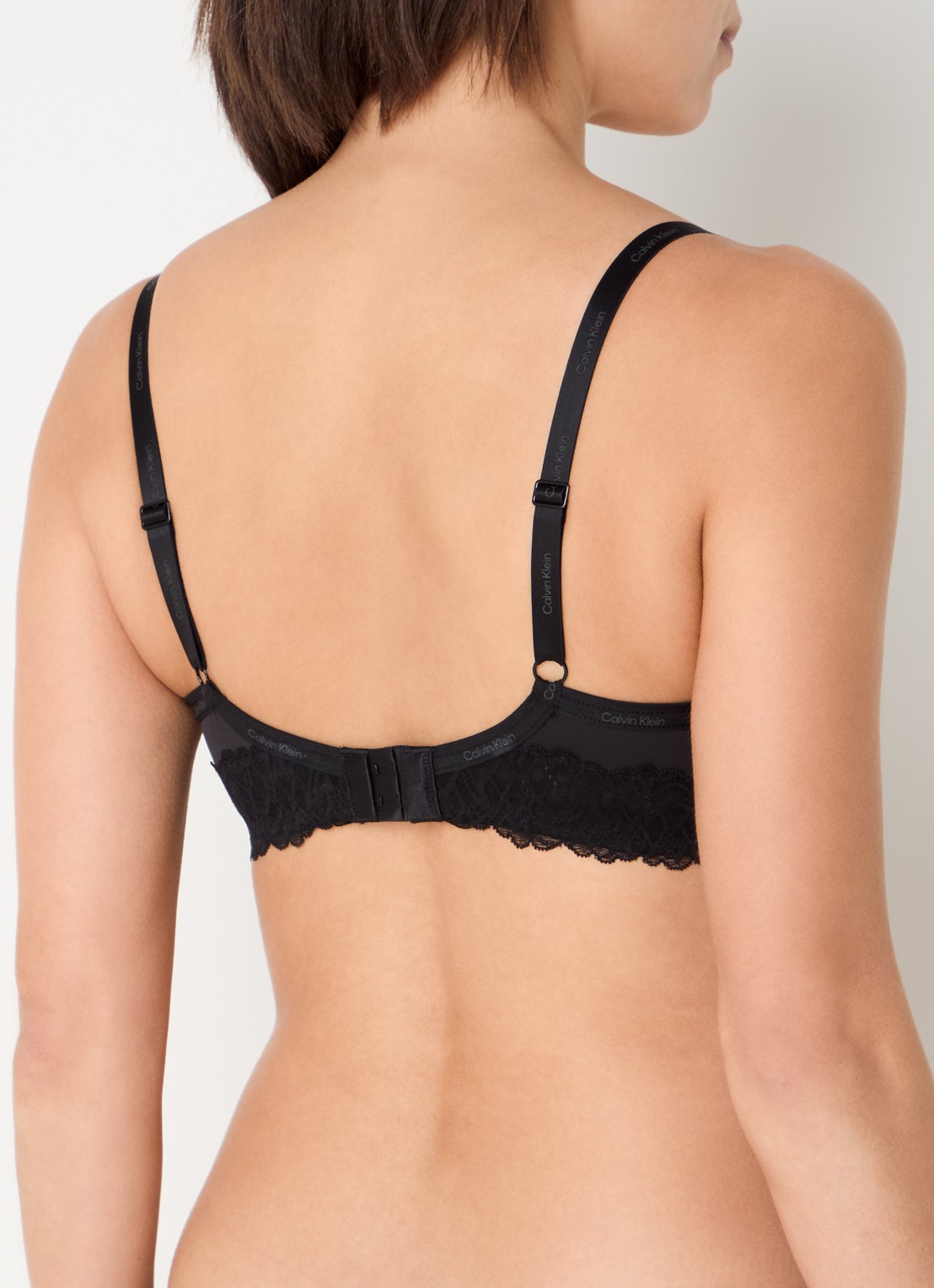 Calvin Klein Balconette BH met details van kant - achterkant 10 zwart
