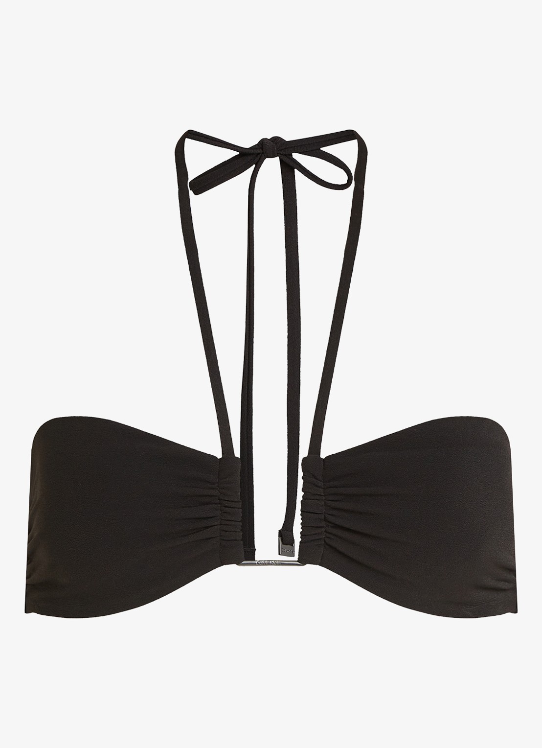 Calvin Klein Bandeau bikinitop met uitneembare vulling - voorkant 4 zwart
