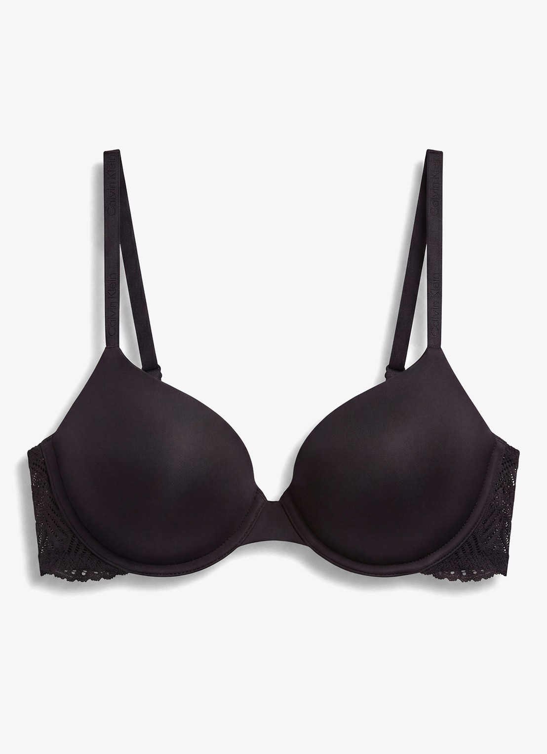 Calvin Klein Beugel bh met kant - voorkant 6 zwart