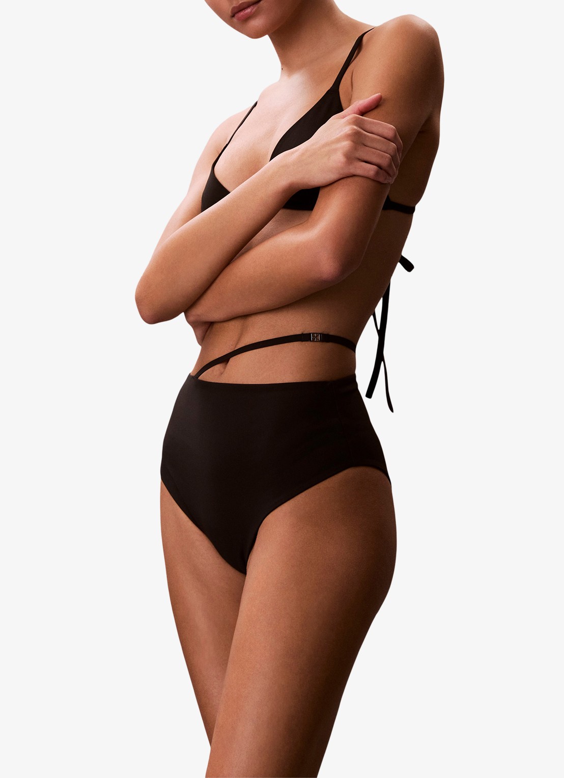 Calvin Klein Bikinislip met logo - detail 3 zwart