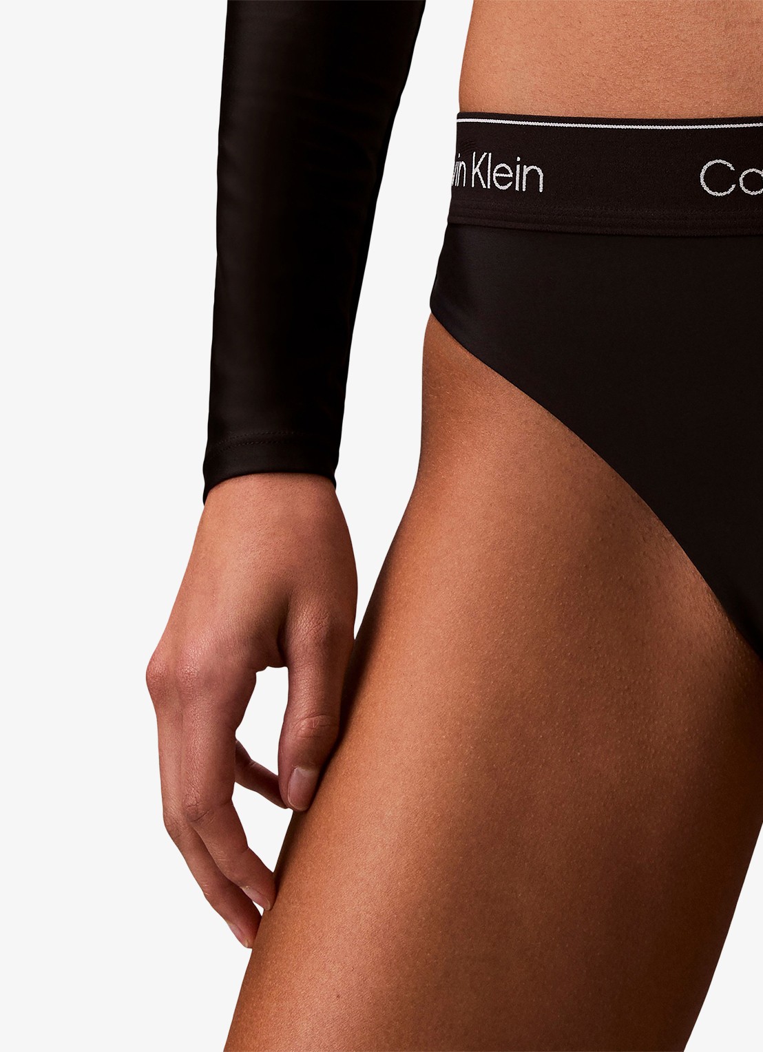 Calvin Klein Bikinislip met logoband - detail 5 zwart
