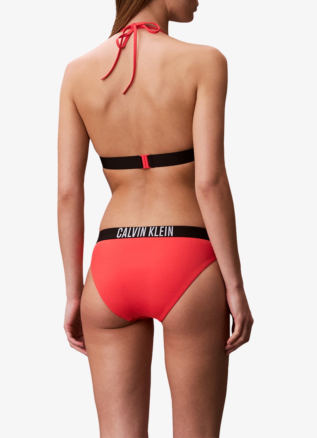 Calvin Klein Bikinislip met logoband - achterkant roze