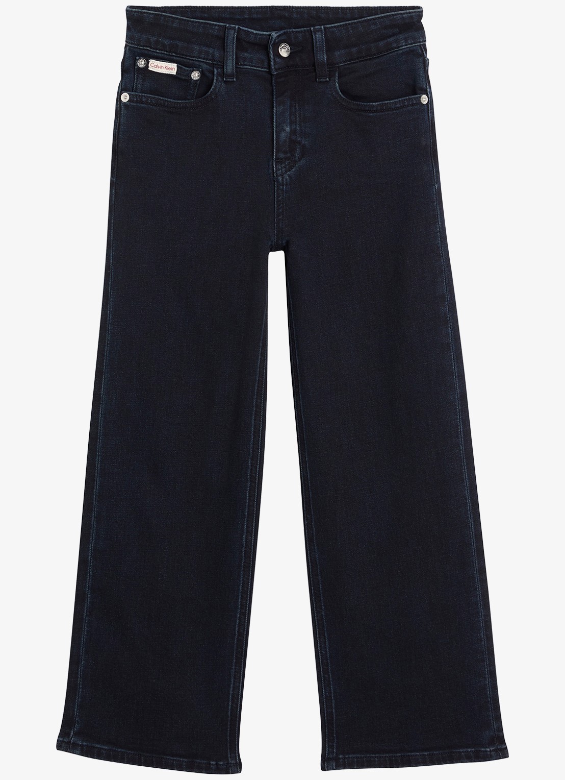 Calvin Klein Black Wash Skater Jeans - voorkant 2 black blue stone wash-1bk /  blauw