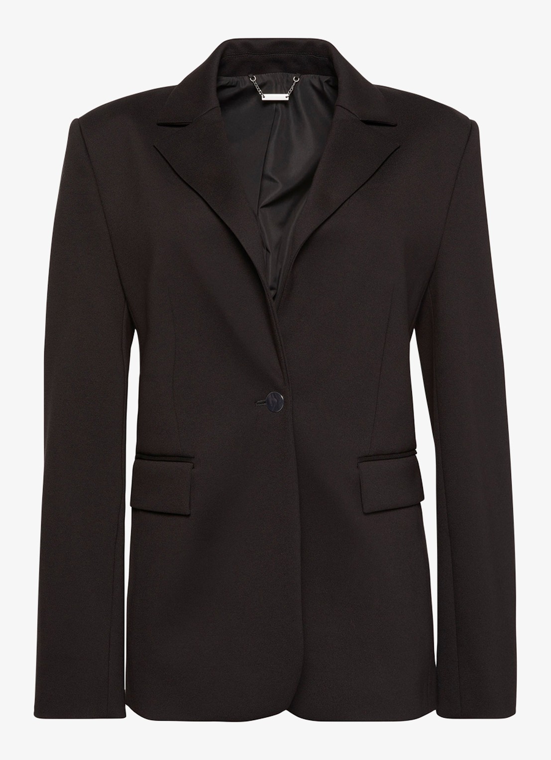 Calvin Klein Blazer met klepzakken - voorkant 4 zwart