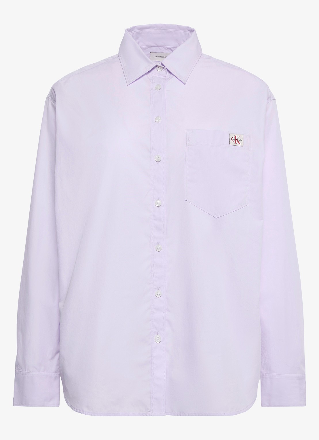 Calvin Klein Blouse met borstzak - voorkant 2 lila