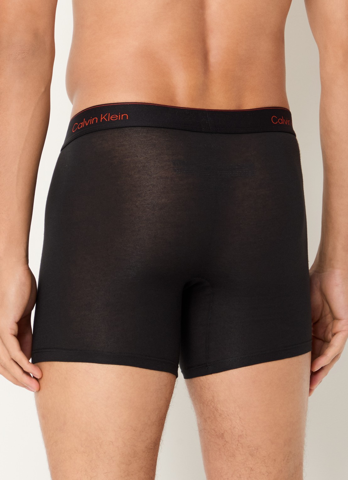 Calvin Klein Boxershorts met logoband in 3-pack - achterkant 2 zwart