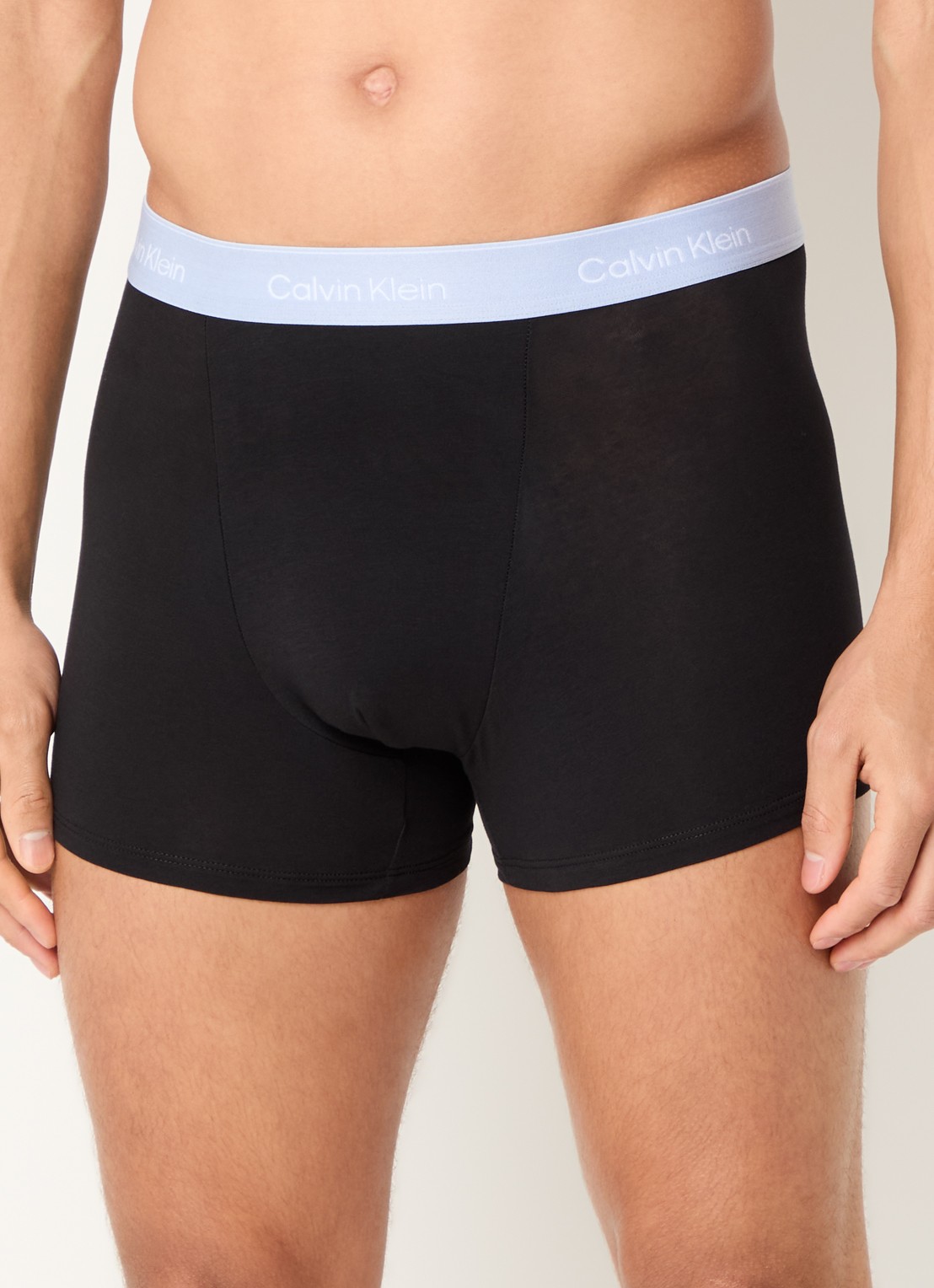 Calvin Klein Boxershorts met logoband in 3-pack - voorkant 4 blauw
