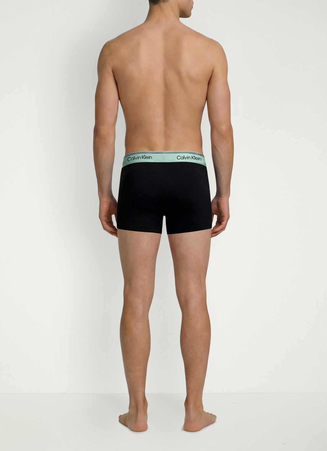 Calvin Klein Boxershorts met logoband in 3-pack - achterkant zwart