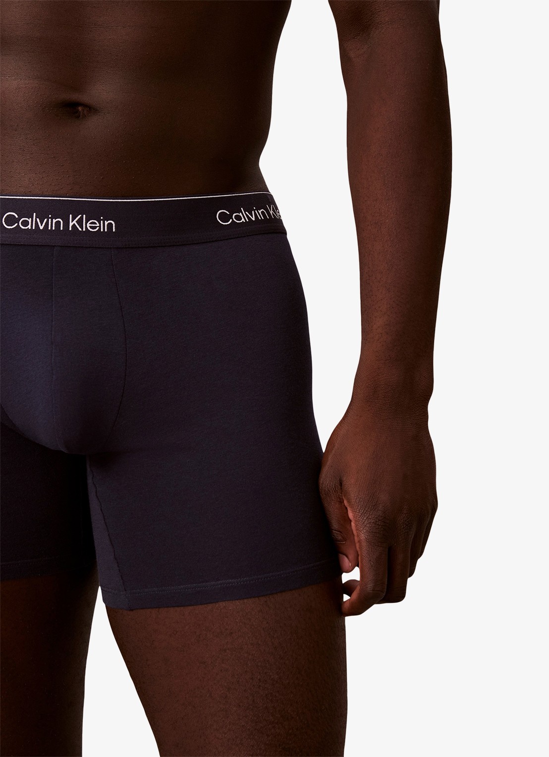 Calvin Klein Boxershorts met logoband in 3-pack - detail 3 lichtblauw