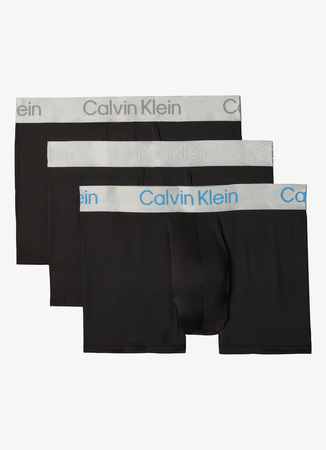 Calvin Klein Boxershorts met logoband in 3-pack - voorkant beige