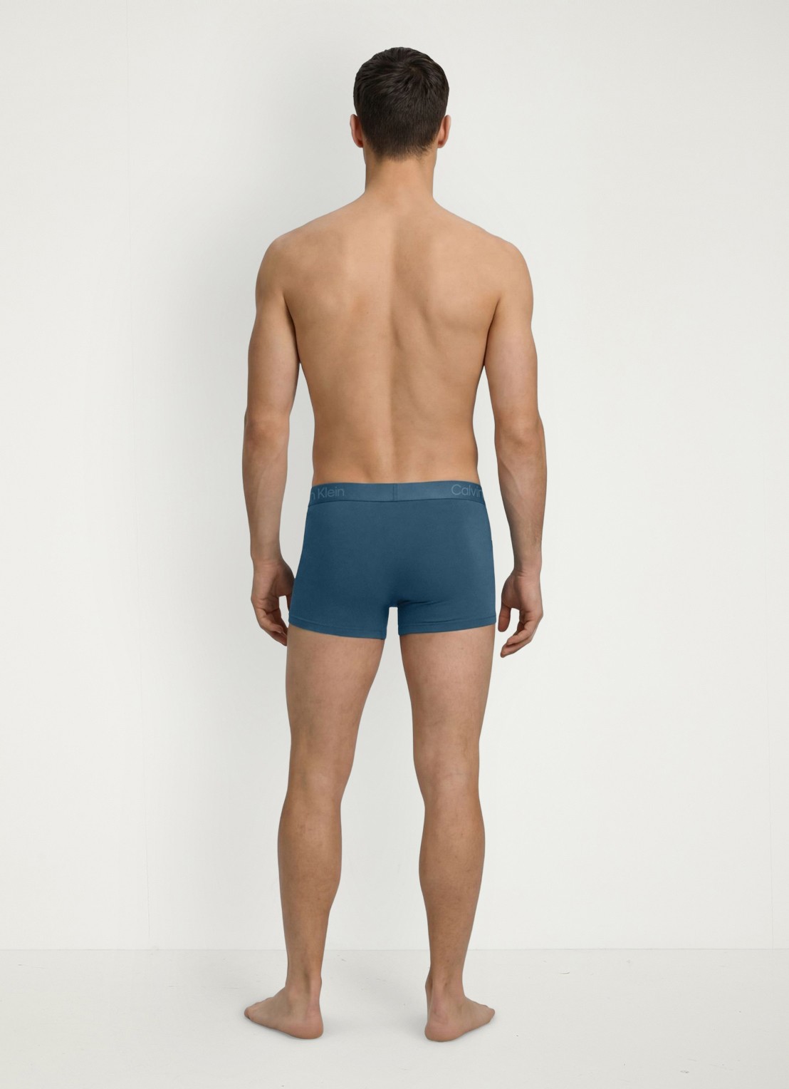 Calvin Klein Boxershorts met logoband in 3-pack - achterkant 4 donkerblauw