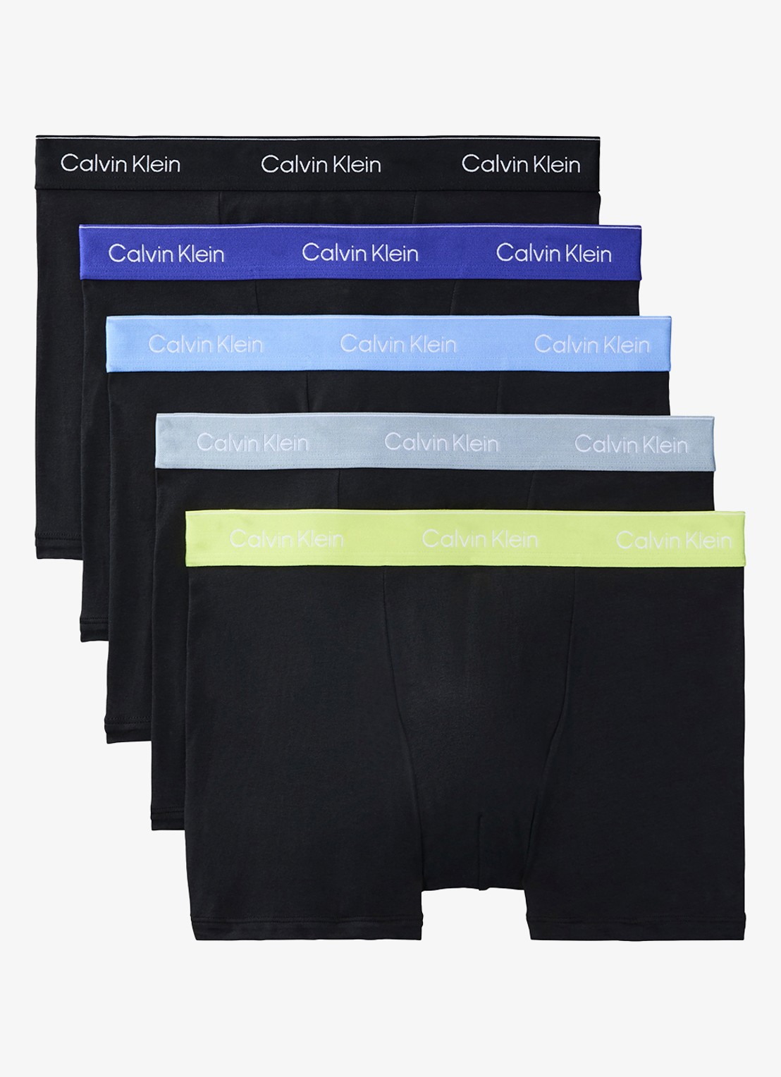 Calvin Klein Boxershorts met logoband in 3-pack - voorkant 4 groen
