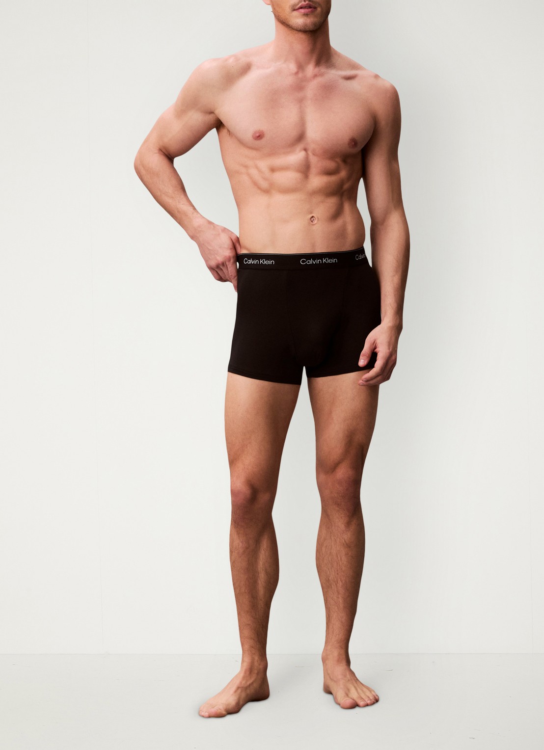 Calvin Klein Boxershorts met logoband in 3-pack - voorkant 5 groen
