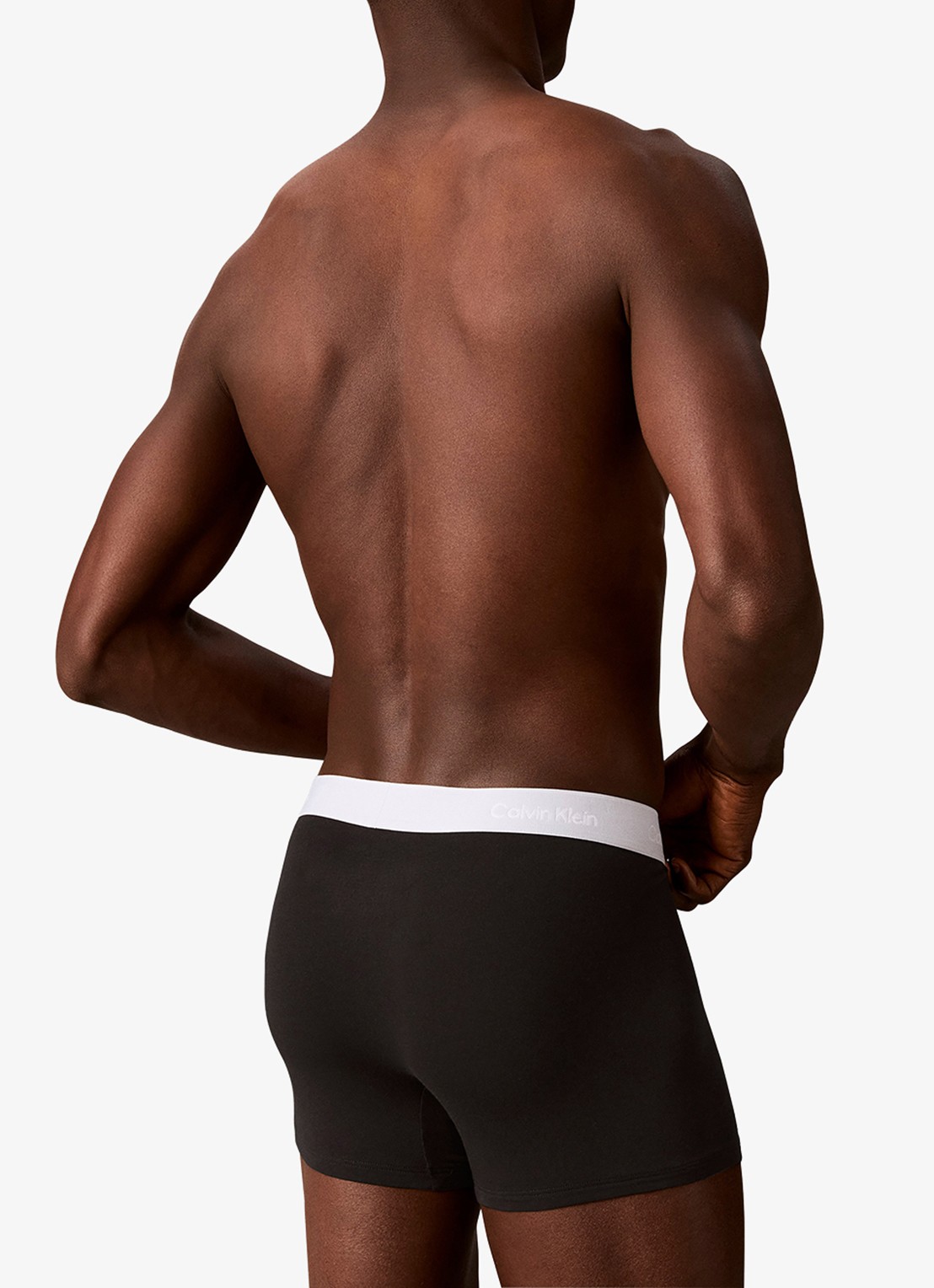 Calvin Klein Boxershorts met logoband in 3-pack - achterkant 6 blauw