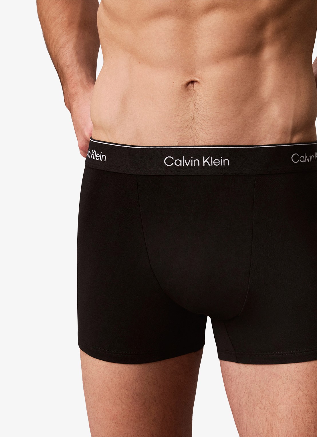 Calvin Klein Boxershorts met logoband in 3-pack - detail 4 paars