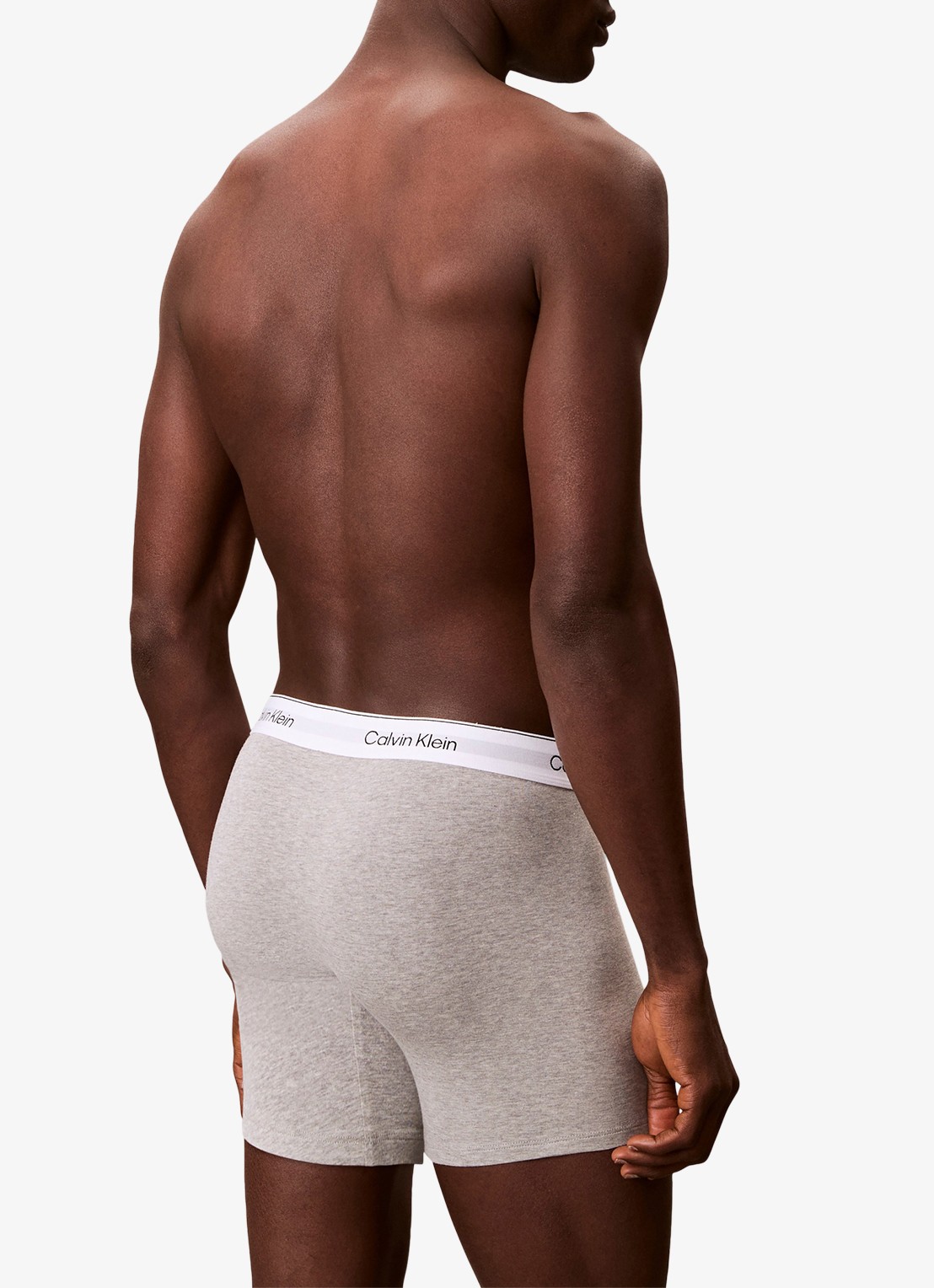 Calvin Klein Boxershorts met logoband in 3-pack - achterkant donkerblauw