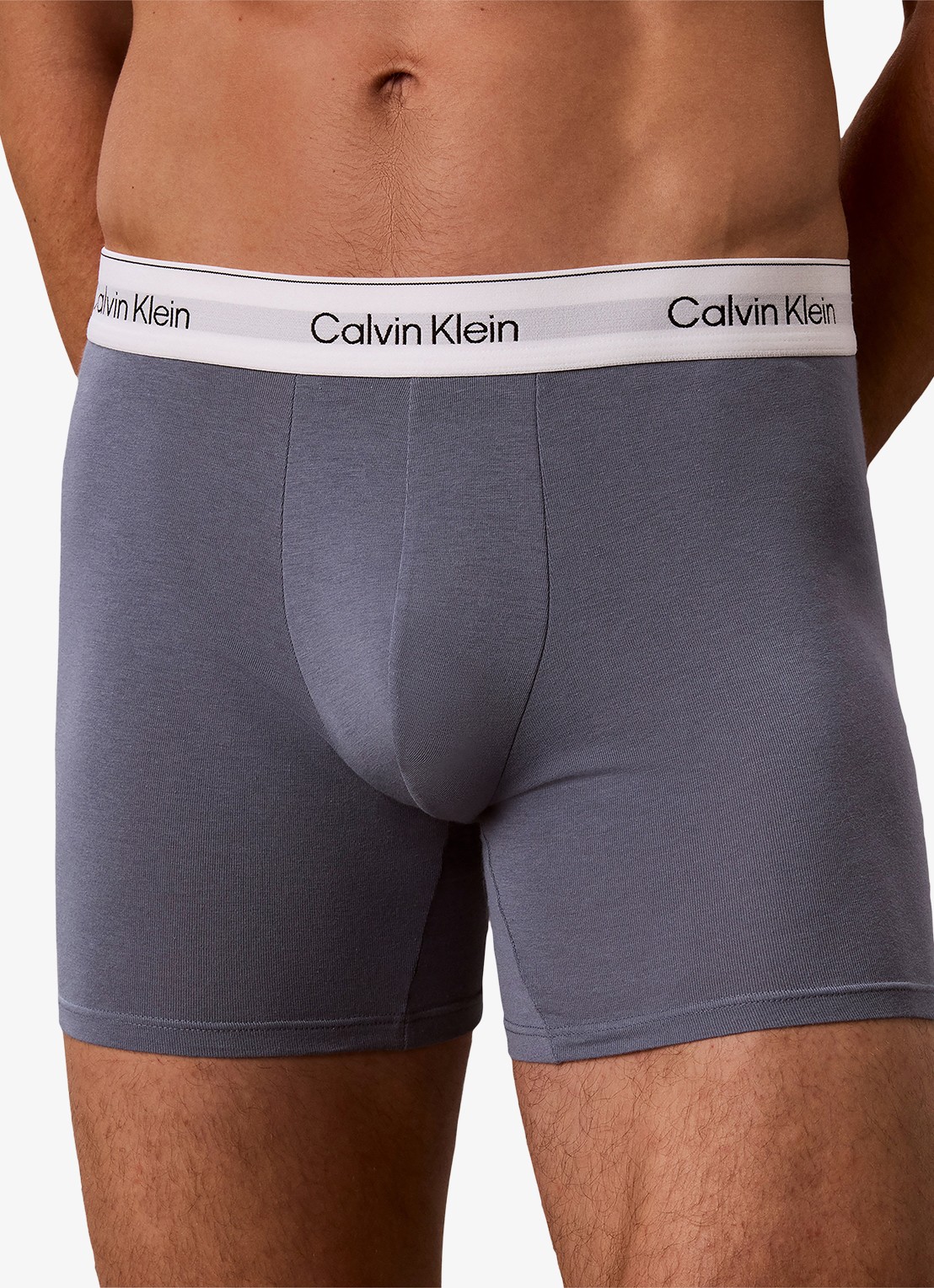 Calvin Klein Boxershorts met logoband in 3-pack - detail 4 beige
