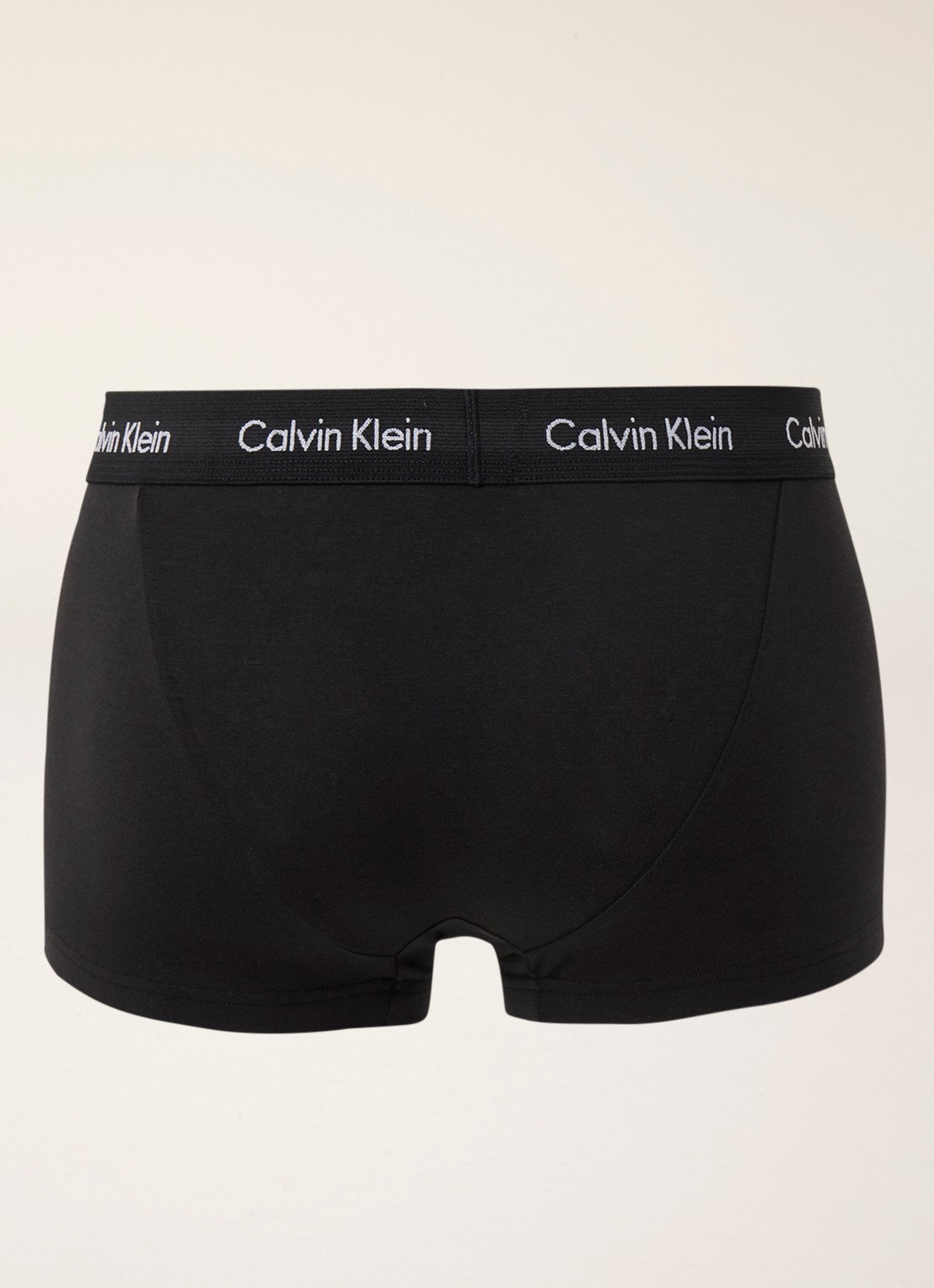 Calvin Klein Boxershorts met logoband in 3-pack - achterkant 3 zwart