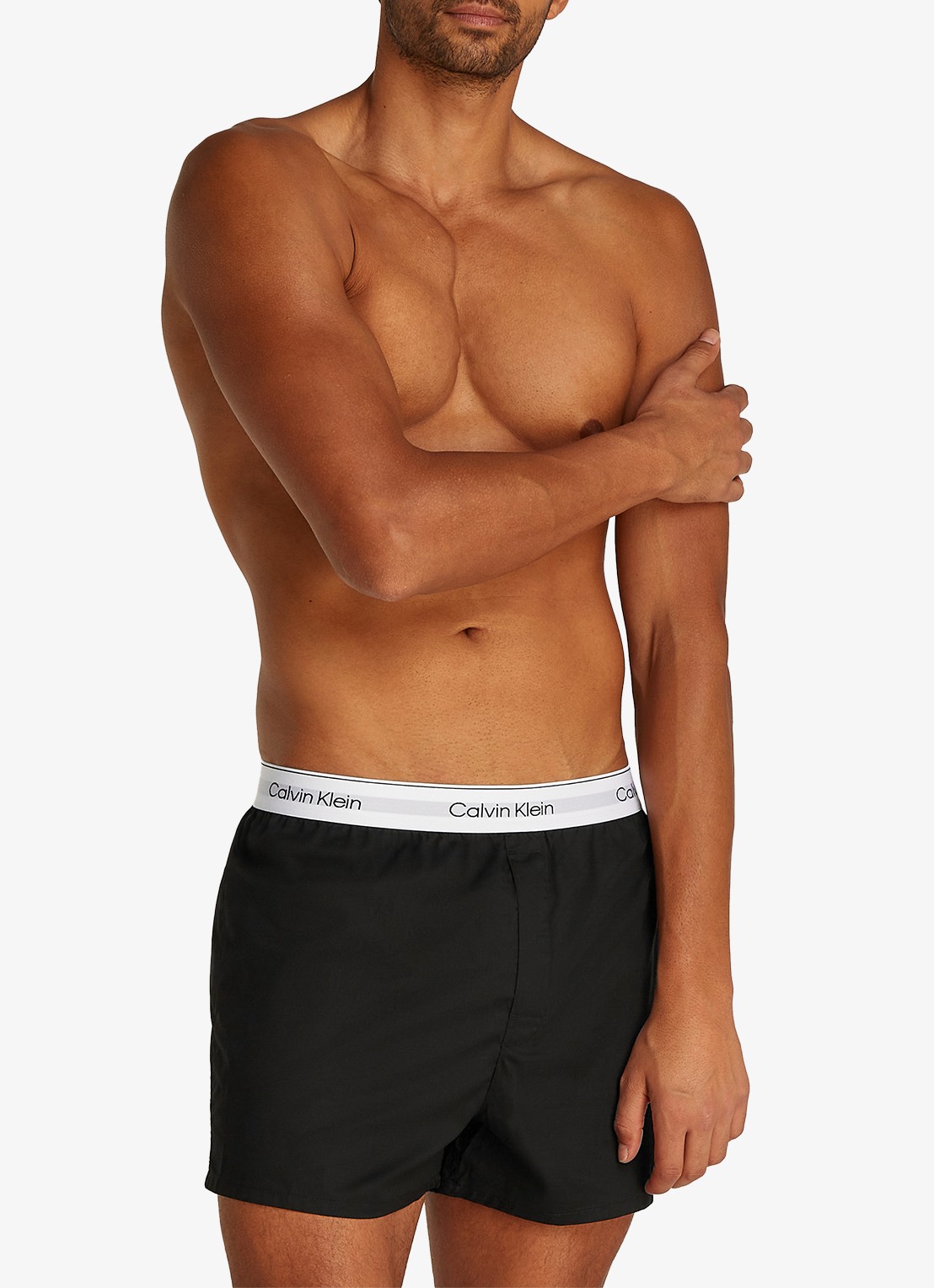 Calvin Klein Boxershorts met logoband in 3-pack - detail 2 zwart