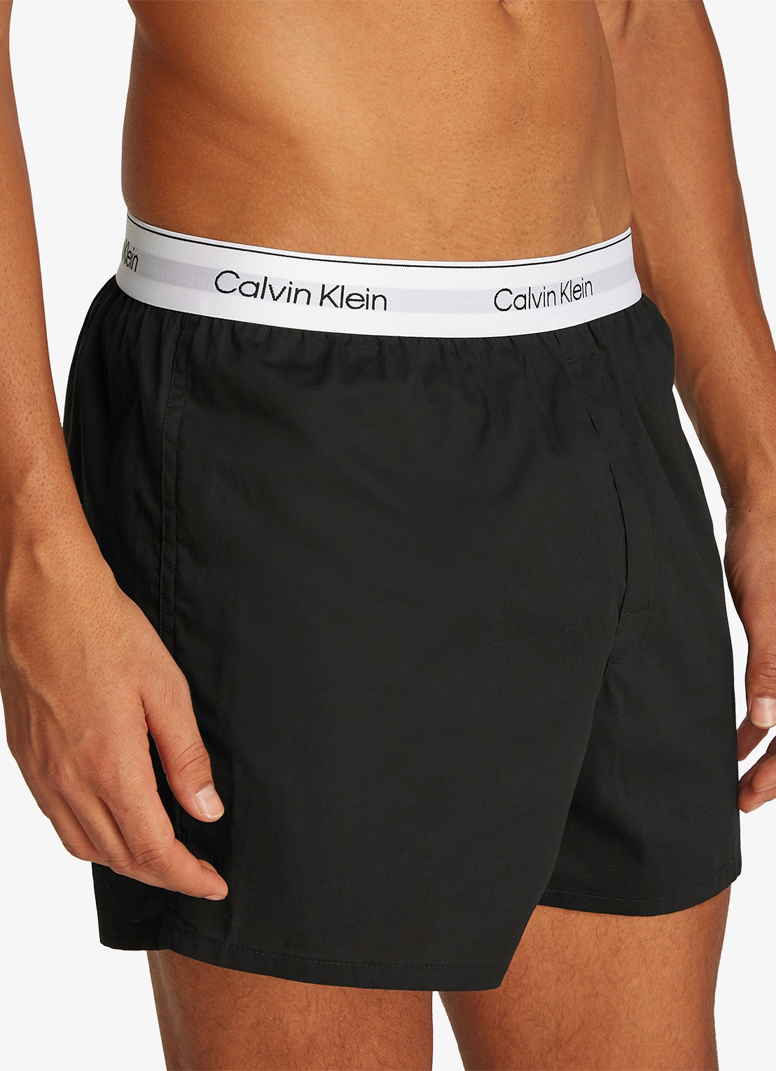 Calvin Klein Boxershorts met logoband in 3-pack - detail 3 zwart
