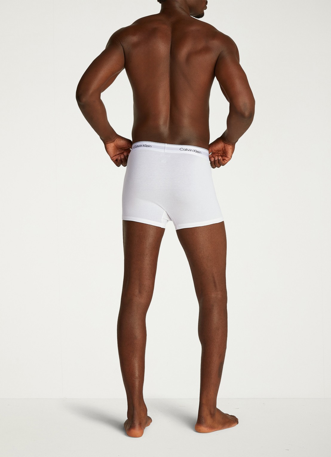 Calvin Klein Boxershorts met logoband in 3-pack - achterkant wit