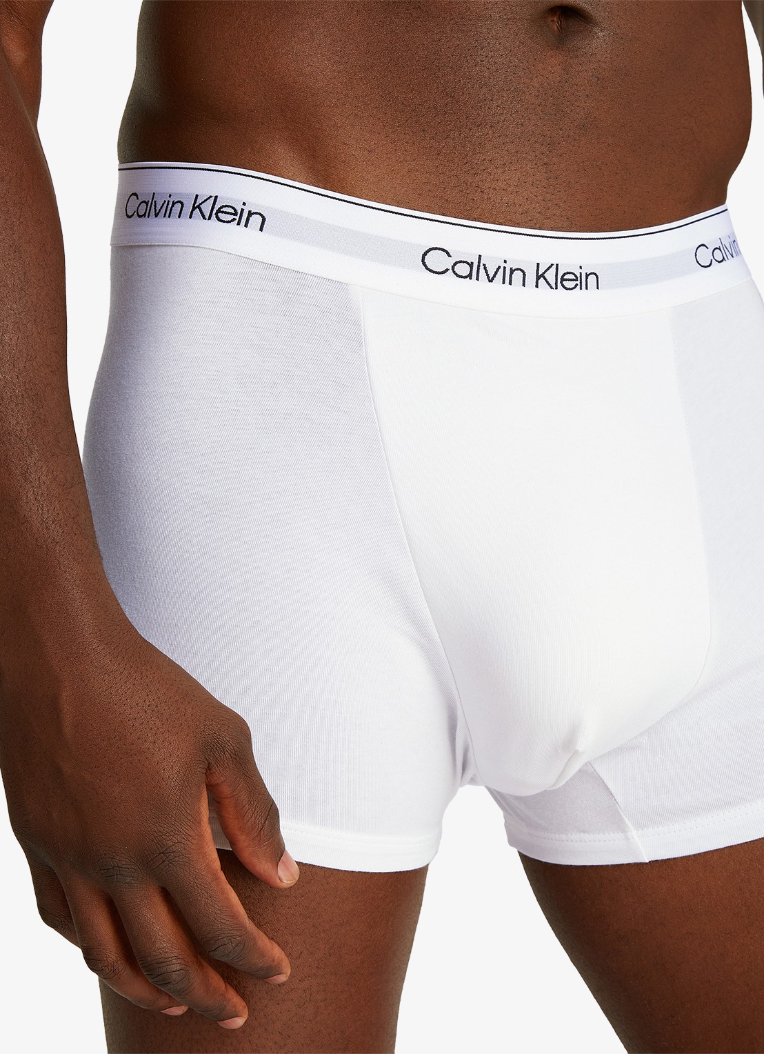 Calvin Klein Boxershorts met logoband in 3-pack - detail 3 wit