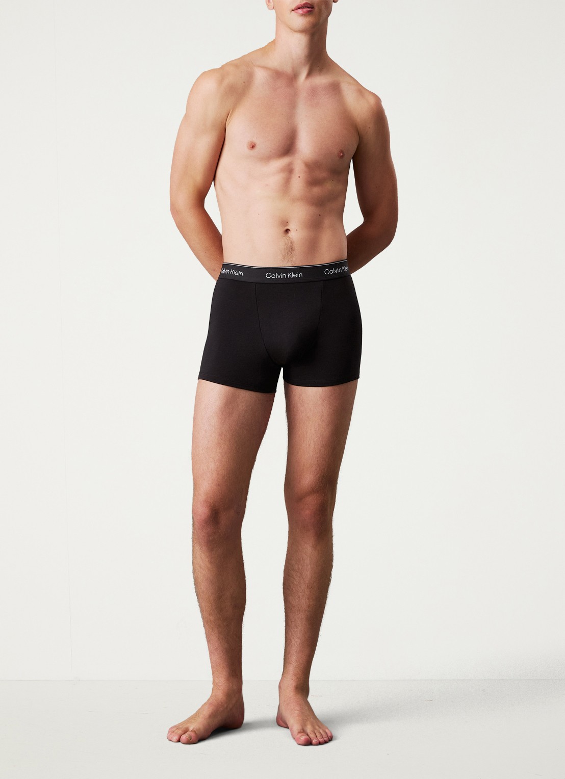 Calvin Klein Boxershorts met logoband in 3-pack - detail 4 diepzwart