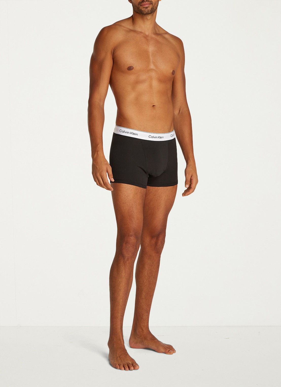 Calvin Klein Boxershorts met logoband in 3-pack - voorkant 3 blauw
