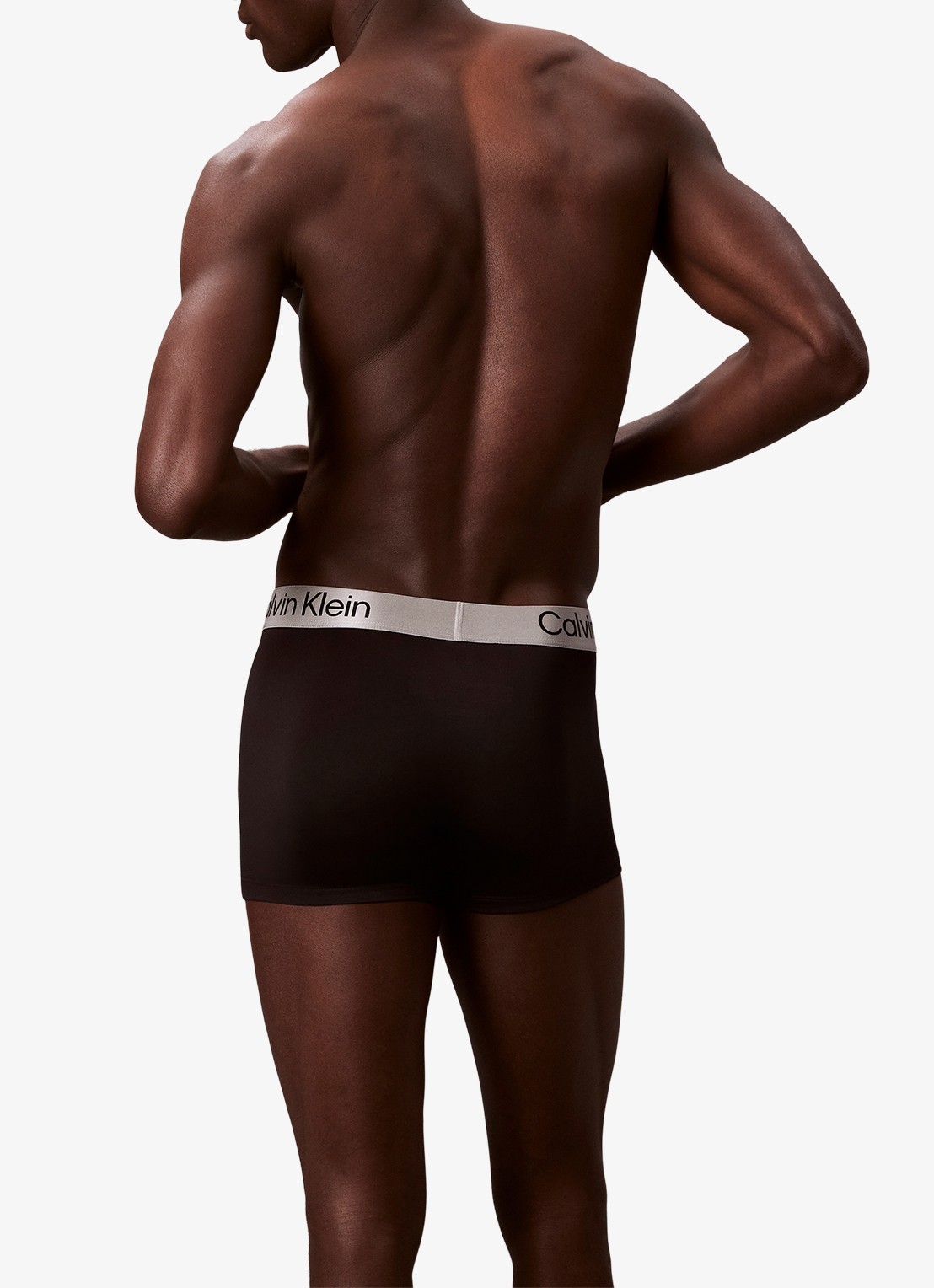 Calvin Klein Boxershorts met logoband in 3-pack - achterkant zwart