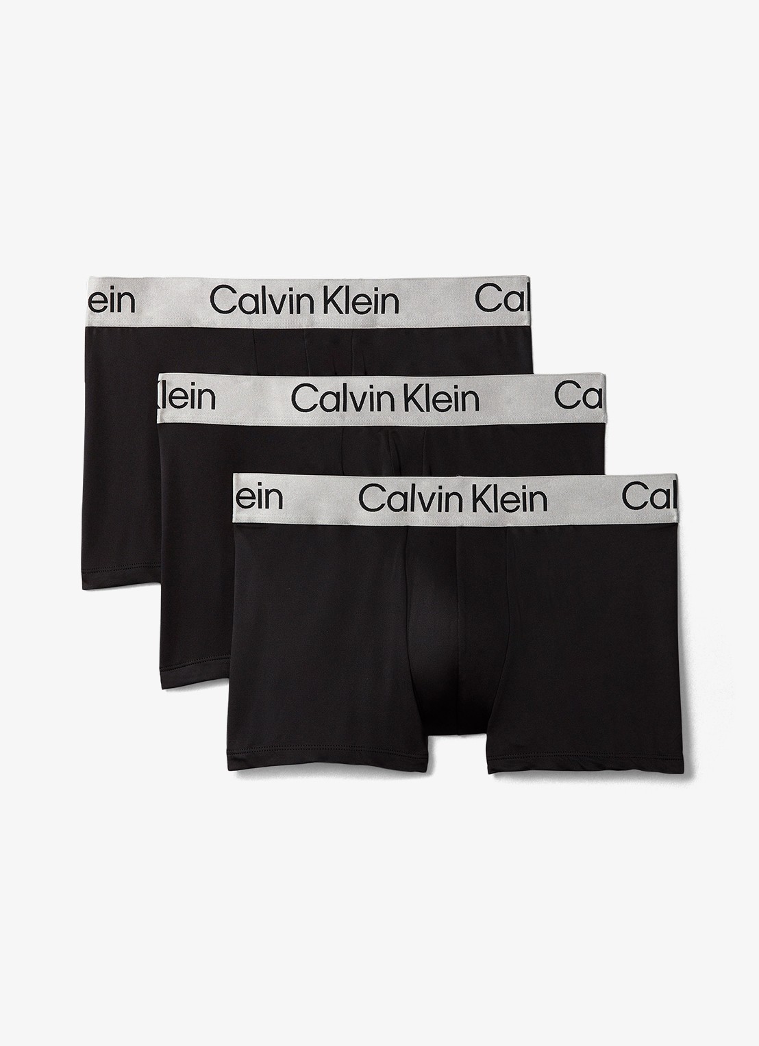 Calvin Klein Boxershorts met logoband in 3-pack - voorkant 5 zwart