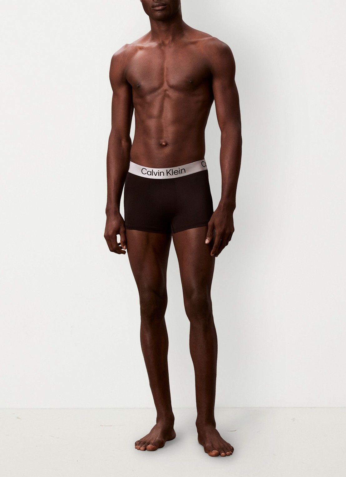 Calvin Klein Boxershorts met logoband in 3-pack - voorkant 6 zwart