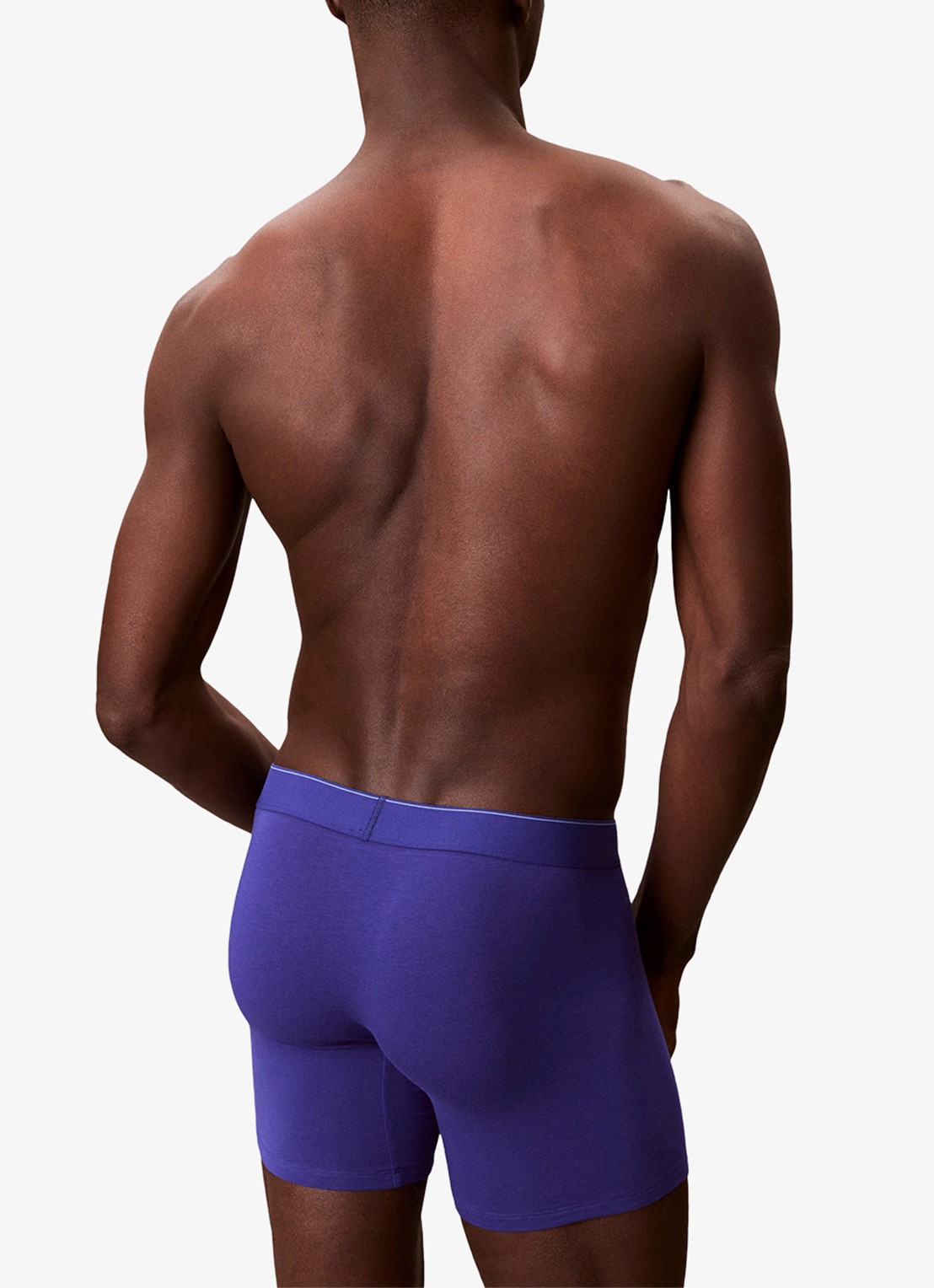 Calvin Klein Boxershorts met logoband in 3-pack - achterkant blauw