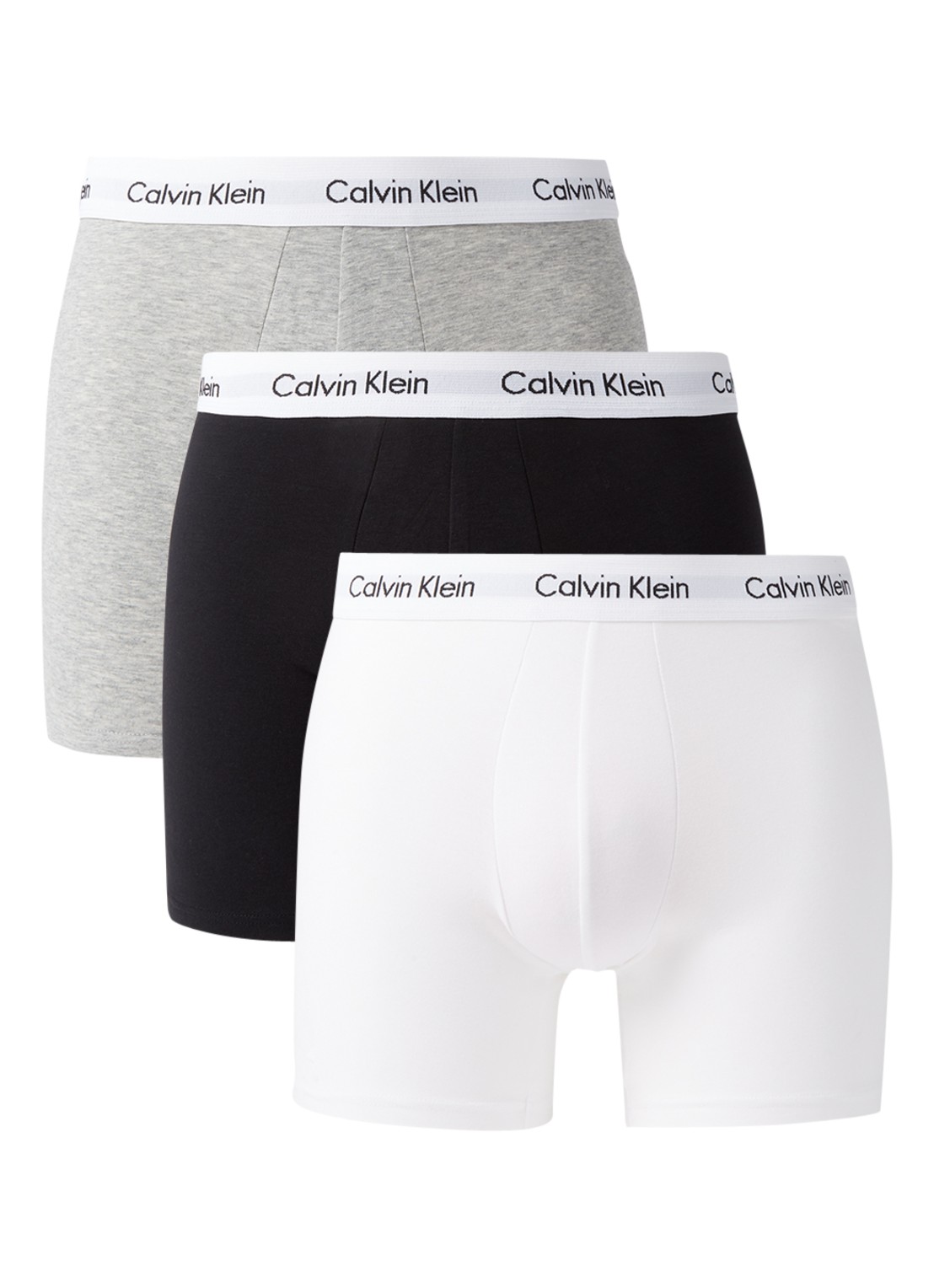 Calvin Klein Boxershorts met logoband in 3-pack - detail 5 grijs