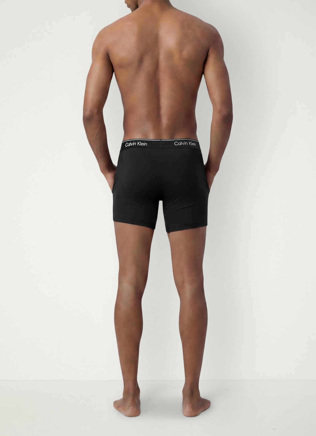 Calvin Klein Boxershorts met logoband in 5-pack - achterkant 3 paars