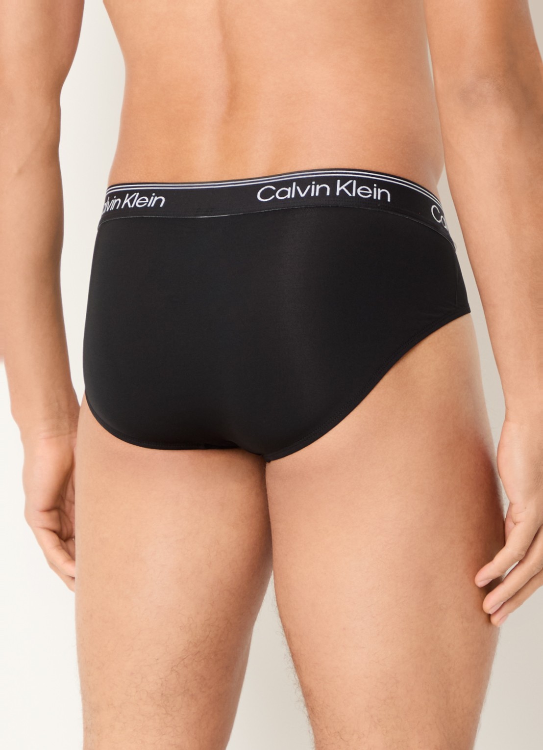 Calvin Klein Boxerslips met logoband in 3-pack - achterkant 2 zwart