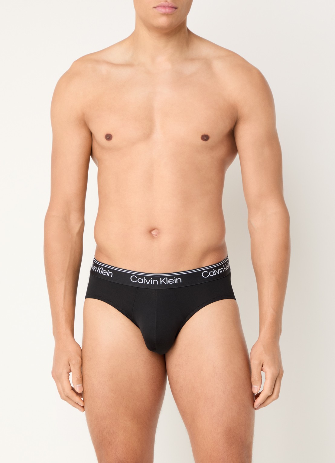 Calvin Klein Boxerslips met logoband in 3-pack - detail zwart