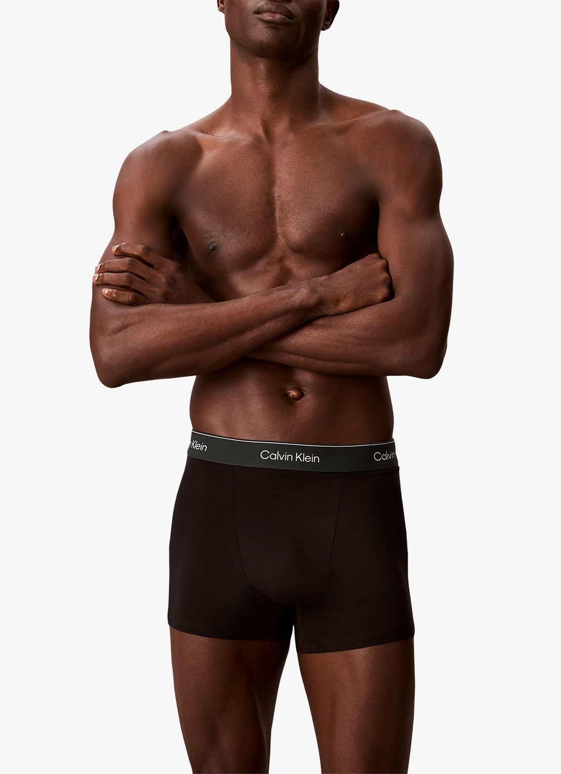 Calvin Klein Boxerslips met logoband in 3-pack - detail zwart