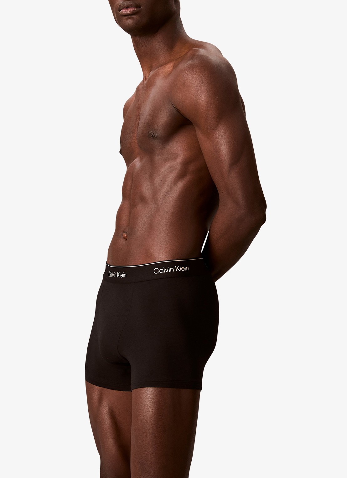 Calvin Klein Boxerslips met logoband in 3-pack - detail 2 donkerblauw