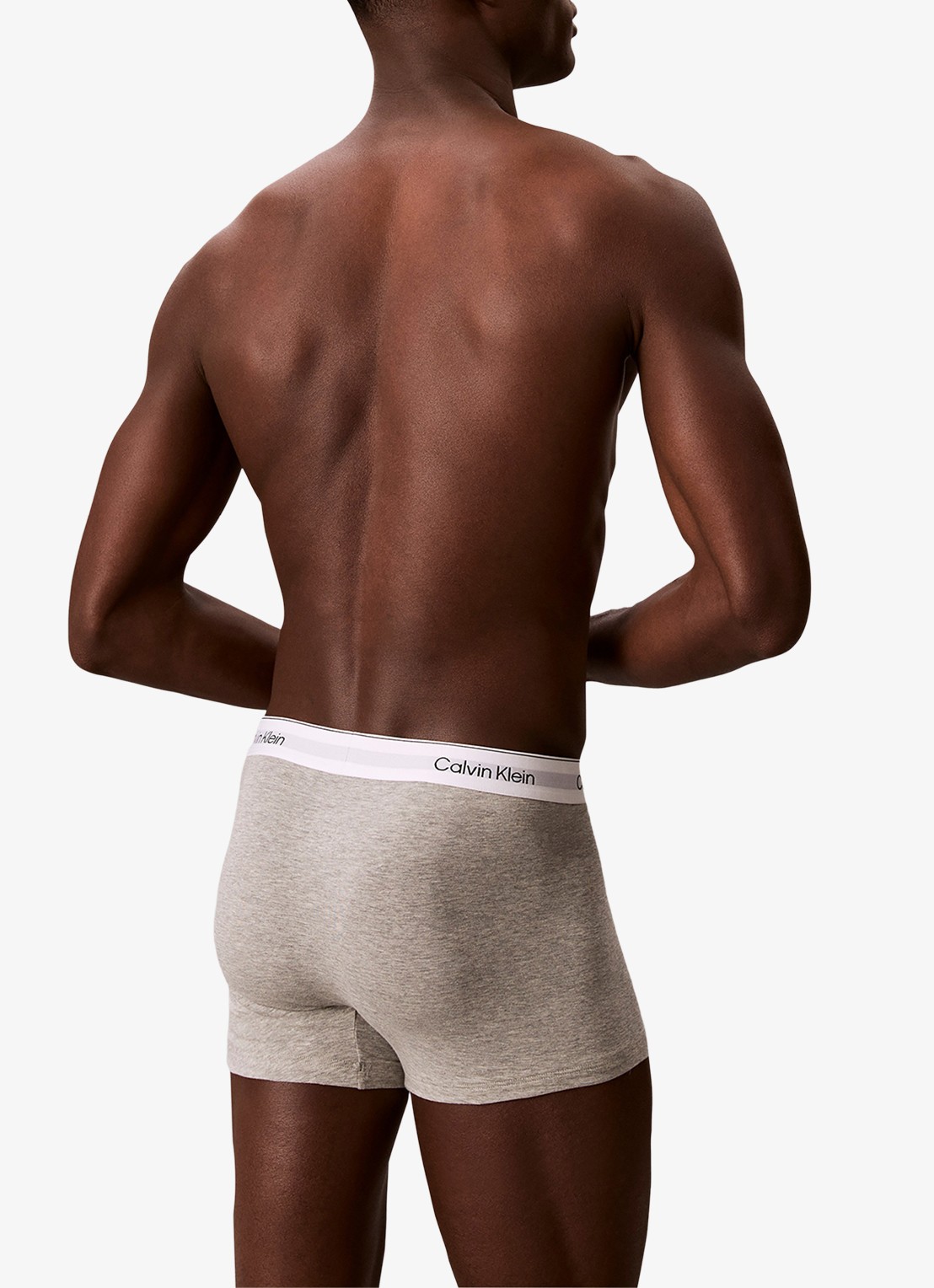 Calvin Klein Boxerslips met logoband in 3-pack - achterkant 5 paars