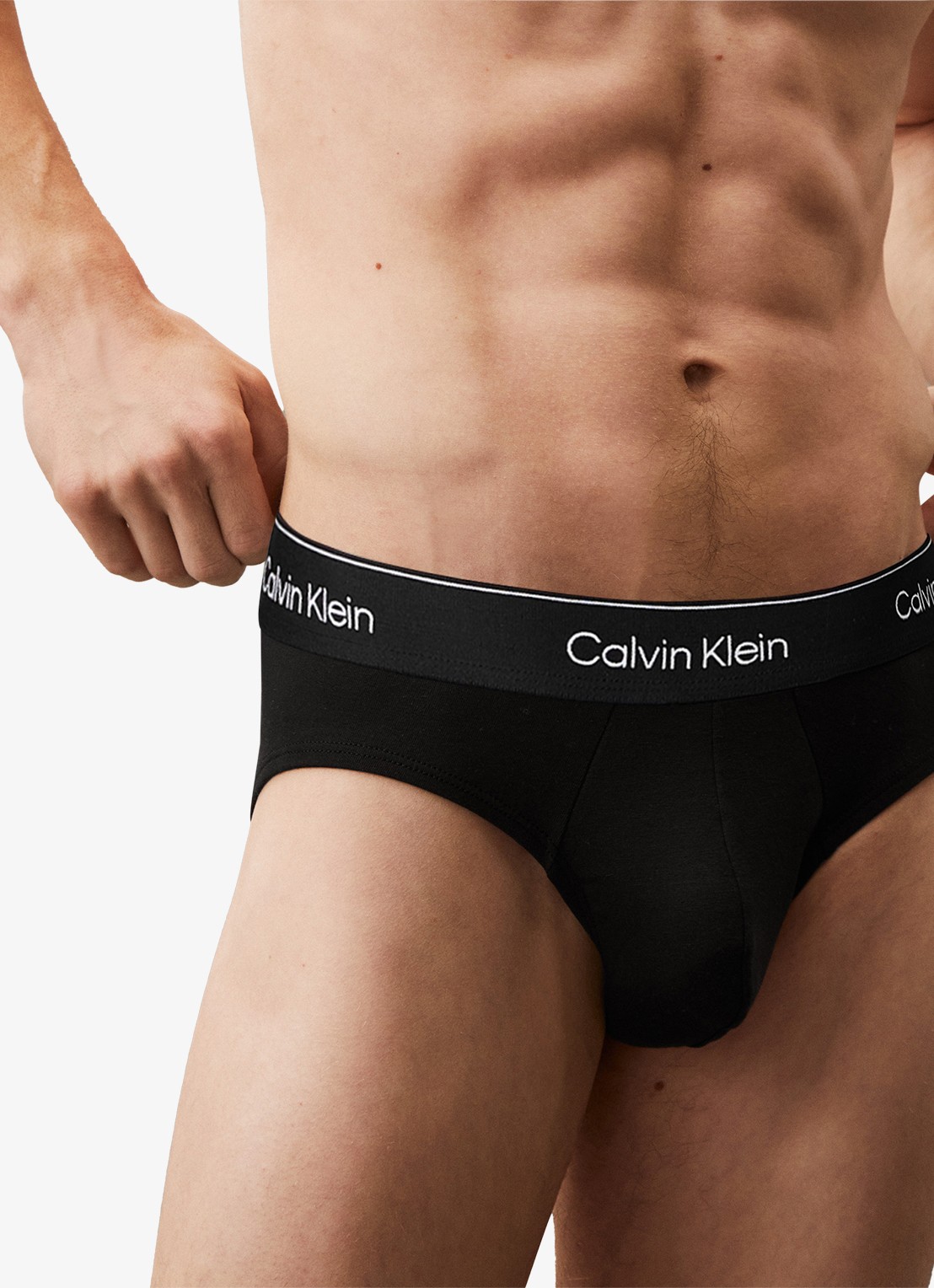 Calvin Klein Boxerslips met logoband in 3-pack - detail 4 diepzwart