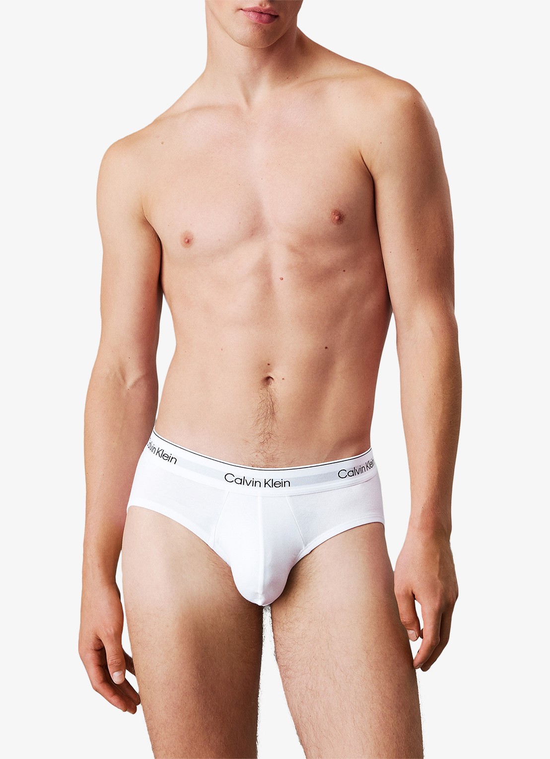 Calvin Klein Boxerslips met logoband in 3-pack - detail 3 wit