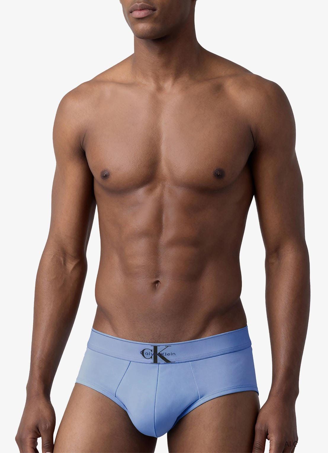 Calvin Klein Boxerslips met logoband in 3-pack - detail 2 blauw