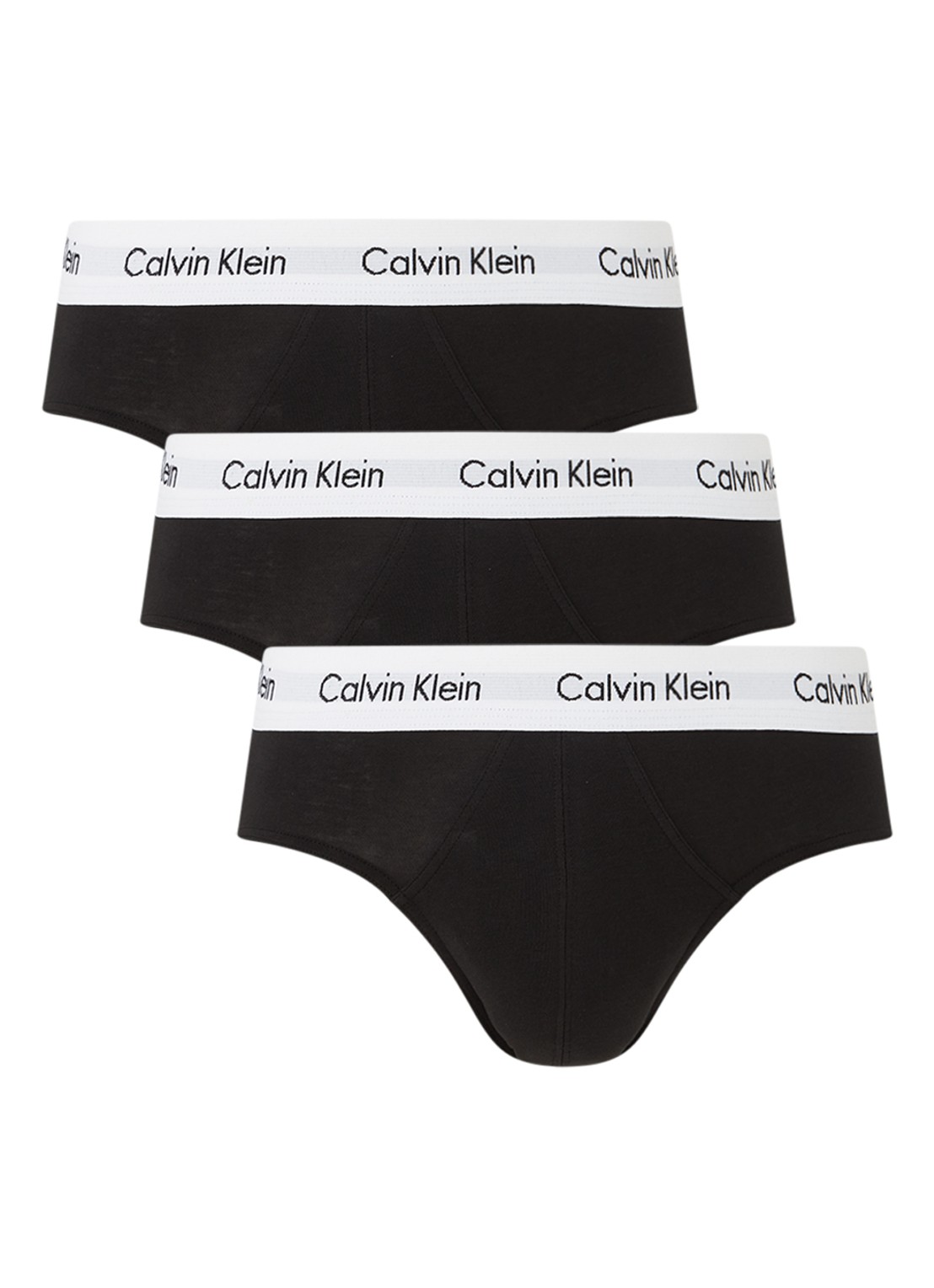 Calvin Klein Boxerslips met logoband in 3-pack - detail 3 zwart