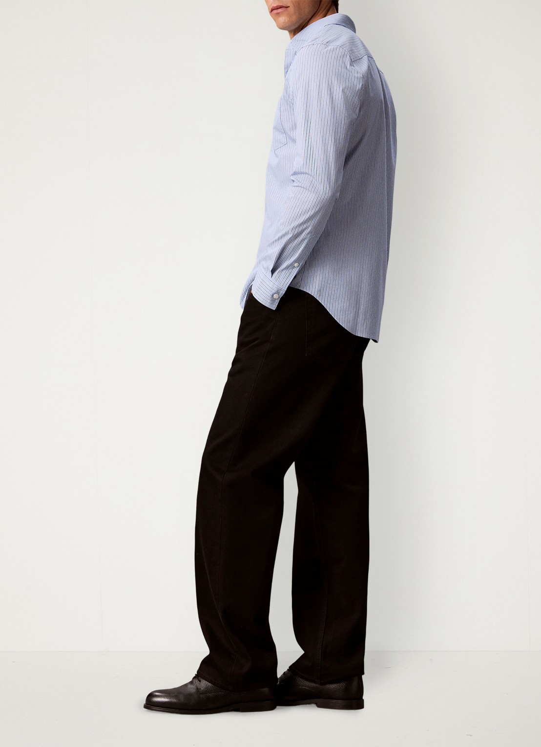 Calvin Klein Classix Oxford regular fit overhemd met logoborduring - detail 4 estate blue-5ma / blauw