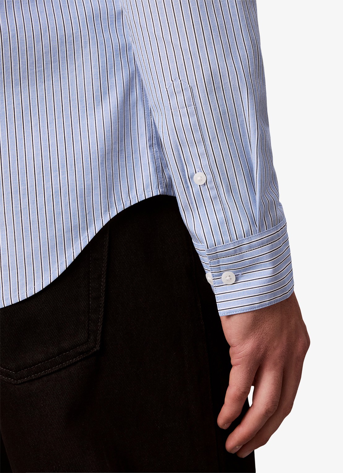 Calvin Klein Classix Oxford regular fit overhemd met logoborduring - detail 5 estate blue-5ma / blauw