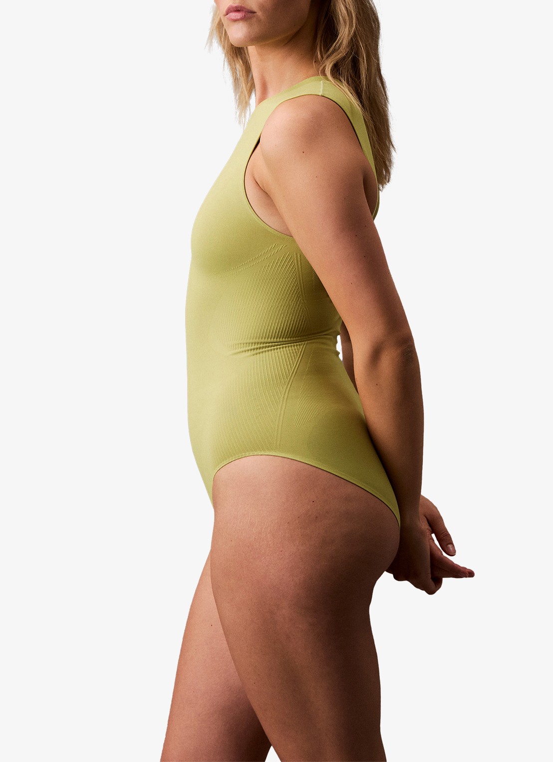 Calvin Klein Corrigerende body met rib structuur - detail 4 lime