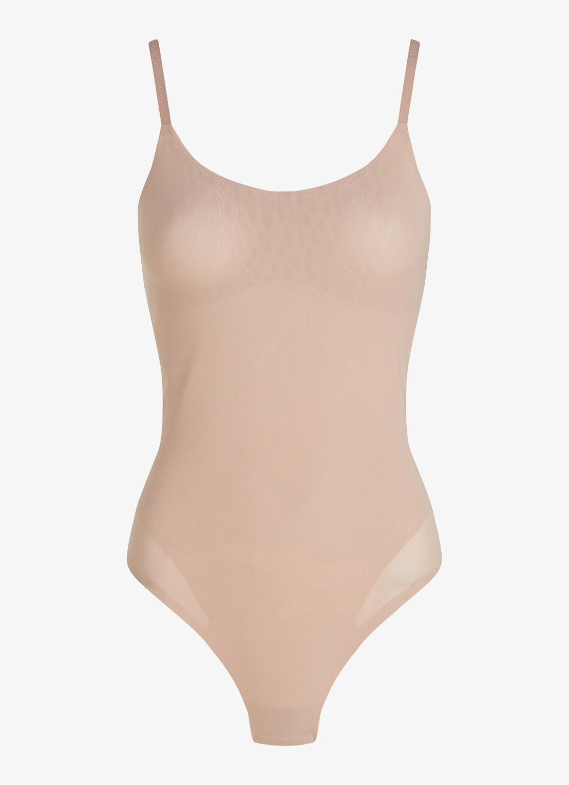Calvin Klein Corrigerende string body - voorkant 7 beige