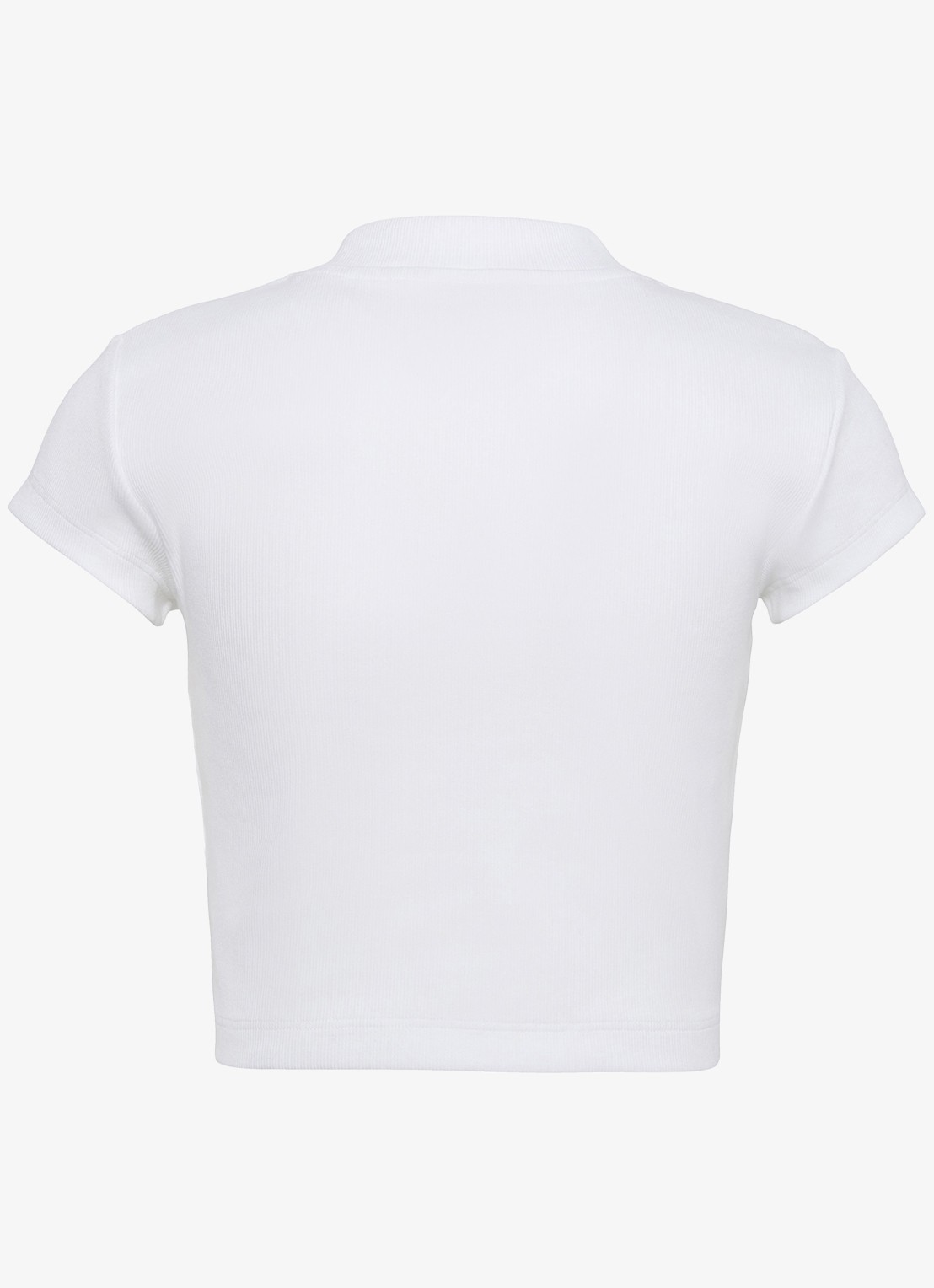 Calvin Klein Cropped T-shirt met logo - detail 7 gebroken wit