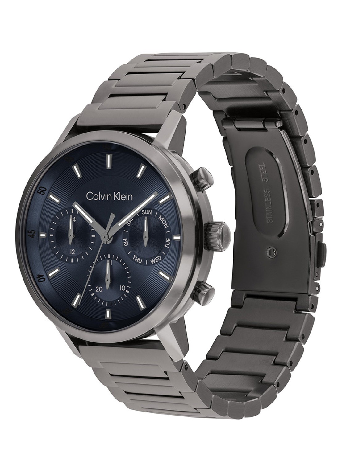 Calvin Klein Gauge horloge CK25200495 - detail antraciet