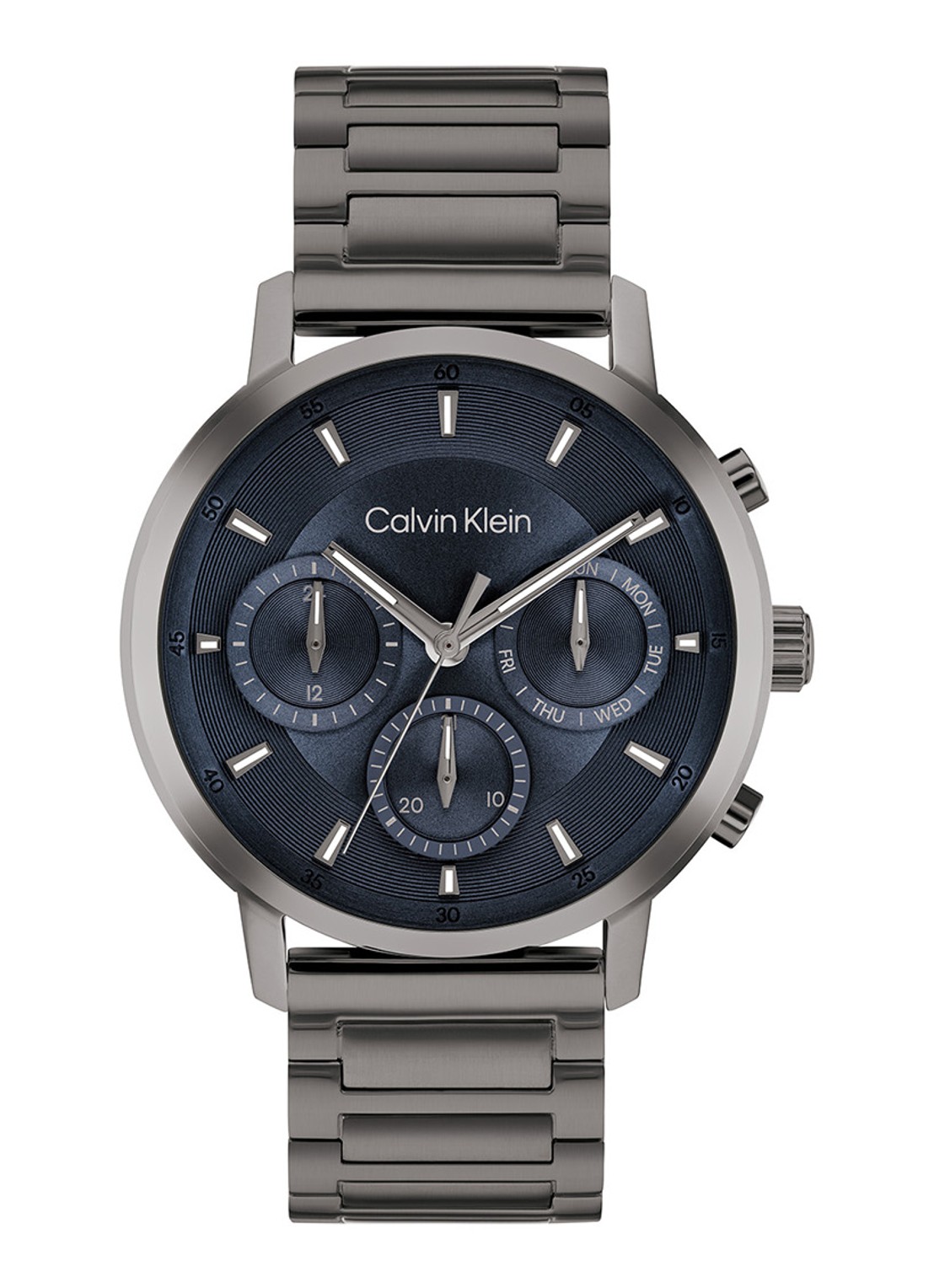 Calvin Klein Gauge horloge CK25200495 - voorkant 3 antraciet